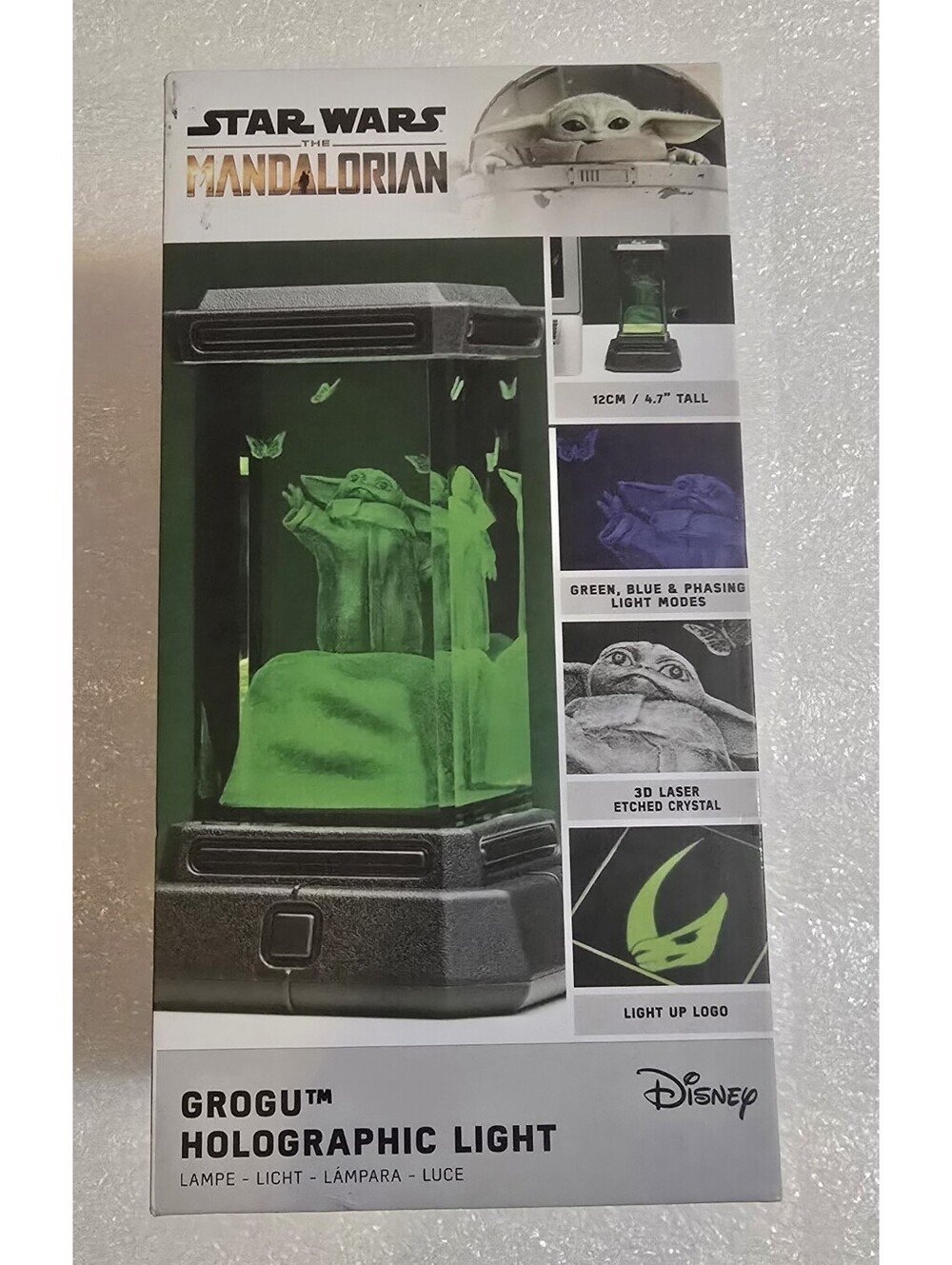 Disney Paladone Star Wars Madalorian Grogu Holographic Light Sealed